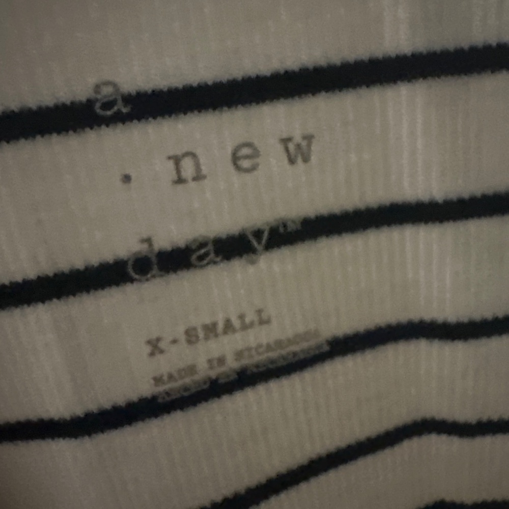 A New Day Navy & White Striped Sleeveless Tank Dress Size XS - Picture 3 of 3